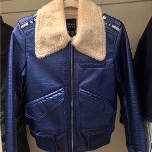 Blue fur lined jacket